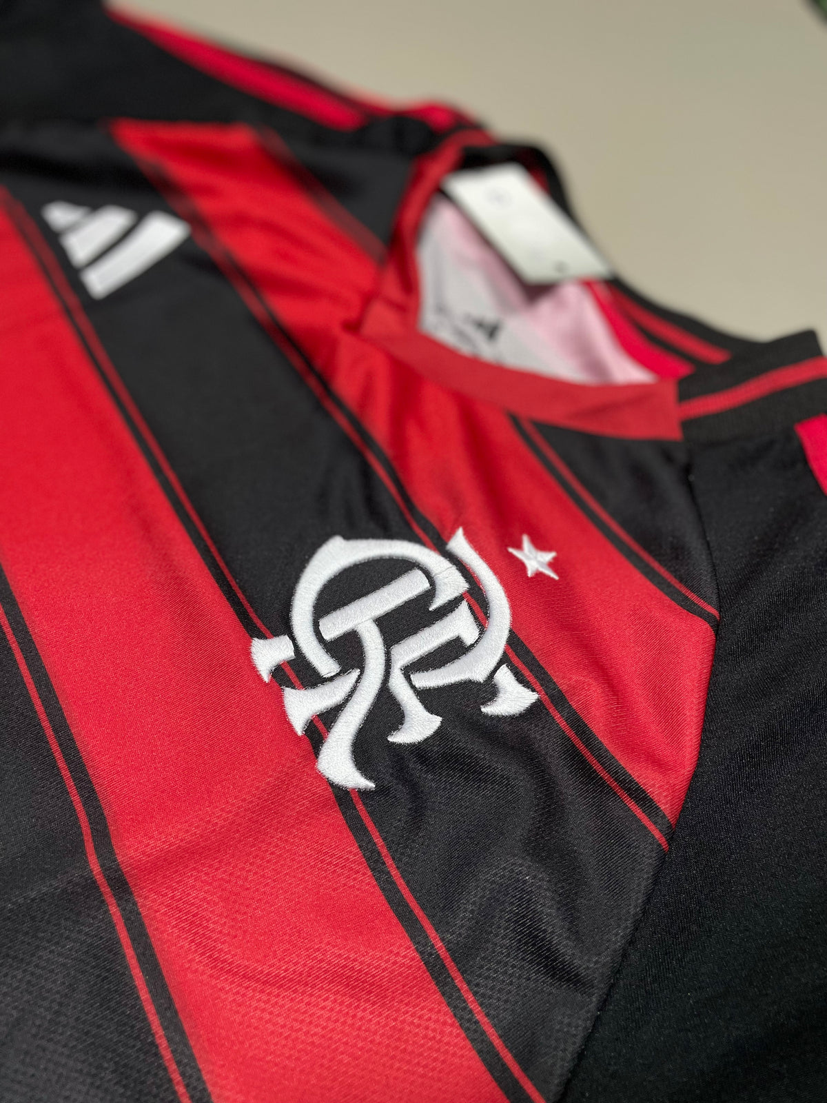 CAMISA DO FLAMENGO 24/25 PRIMEIRA LINHA RUBRO NEGRA